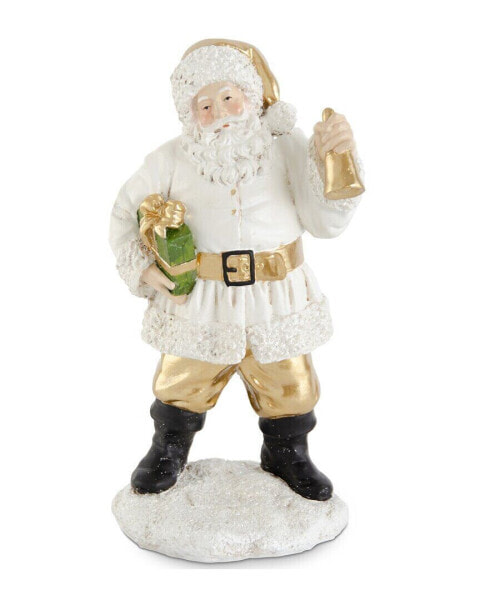 K&K Interiors 12.25In Resin Santa With Package