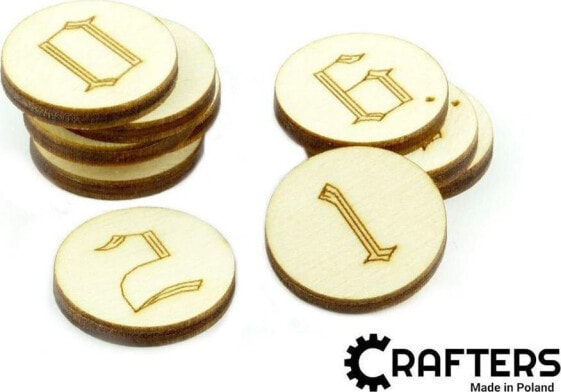 Crafters Crafters: Znaczniki drewniane - Cyfry (10)