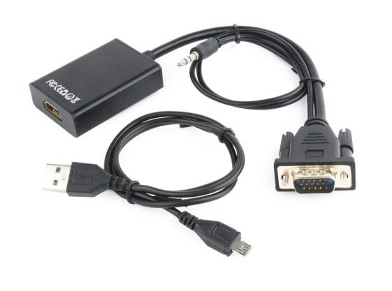 Gembird Адаптер HDMI-VGA 0.15 м - 1920 x 1080 пикселей