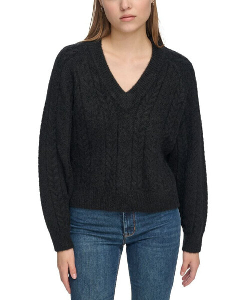 Women's Long-Sleeve Novelty Knit Sweater