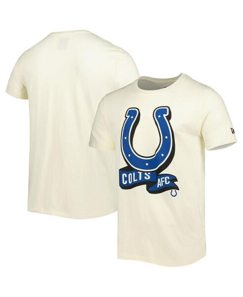Men's Cream Indianapolis Colts Sideline Chrome T-shirt