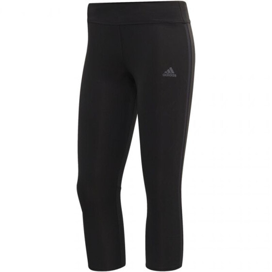 Черные женские тайтсы Adidas Own the run Tight 3/4 W CF6222