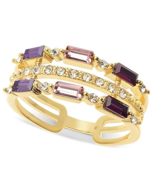 Gold-Tone Purple Stone Multi Row Ring, Created for Macy's