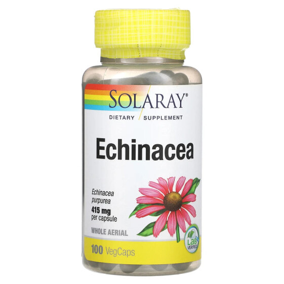 Solaray, Эхинацея, 415 мг, 10 вегетарианских капсул