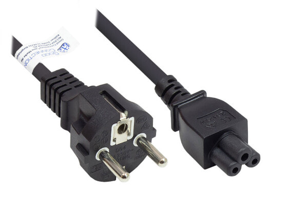 Good Connections P0005-S050 - 5 m - Power plug type E+F - C5 coupler - H05VV-F - 250 V - 2.5 A