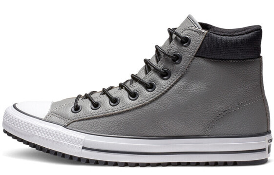 Кеды высокие из кожи Converse Chuck Taylor All Star PC серого цвета