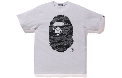 Футболка BAPE x Undefeated Apehead Tee White T BAPE-18FW-001