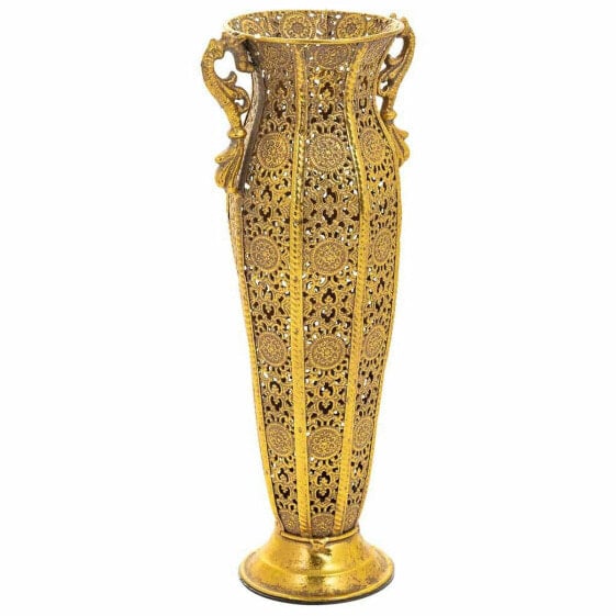 Vase Alexandra House Living Gold Iron 12 x 38 x 16 cm