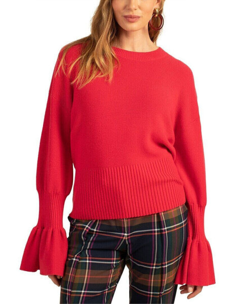 Trina Turk Chloe Ruffle Wool Pullover Women's