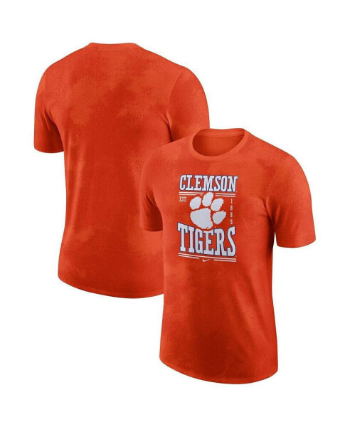 Men's Orange Clemson Tigers Team Stack T-shirt