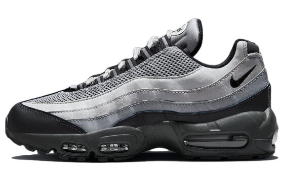 Nike Air Max 95 "Reflective Safari" 反光复古 减震防滑耐磨 低帮 运动休闲鞋 女款 灰黑 / Кроссовки Nike Air Max DV5581-001