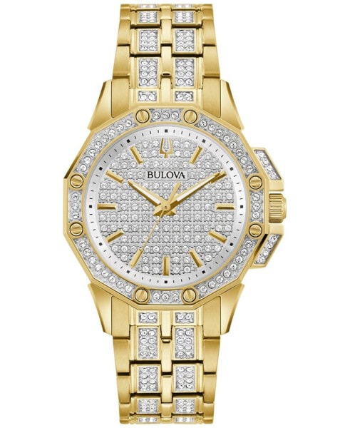 Women's Crystal Octava Gold-Tone Stainless Steel Bracelet Watch 34mm