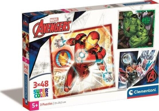 Clementoni CLE puzzle 3x48 SuperKolor The Avengers 25315