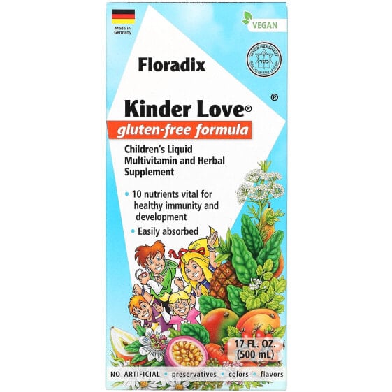 Kinder Love, Children's Liquid Multivitamin and Herbal Supplement, 17 fl oz (500 ml)