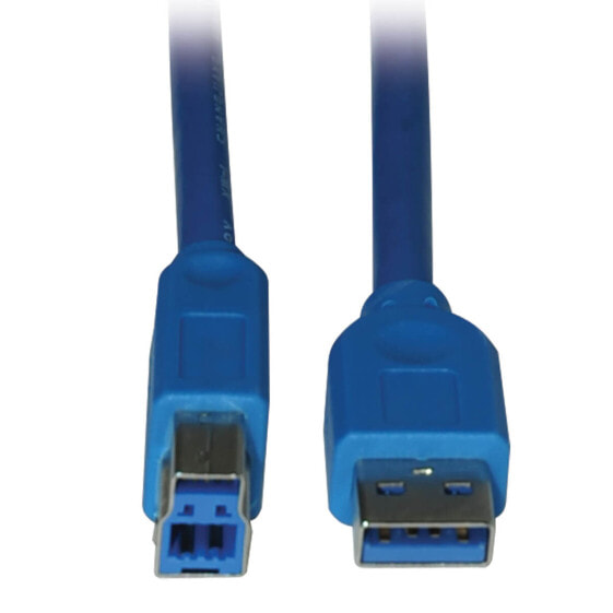Tripp U322-006 USB 3.2 Gen 1 SuperSpeed Device Cable (A to B M/M) - 6 ft. (1.83 m) - 1.83 m - USB A - USB B - USB 3.2 Gen 1 (3.1 Gen 1) - Male/Male - Blue