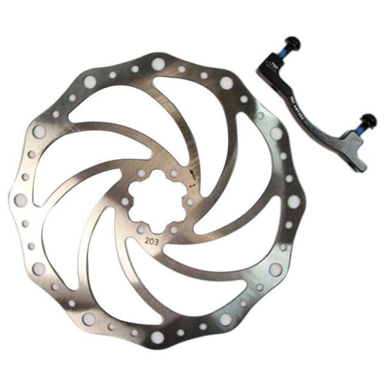 EBC MTB MTBD160-203M Oversize MTB Disc With Bracket To Manitou Forks brake disc