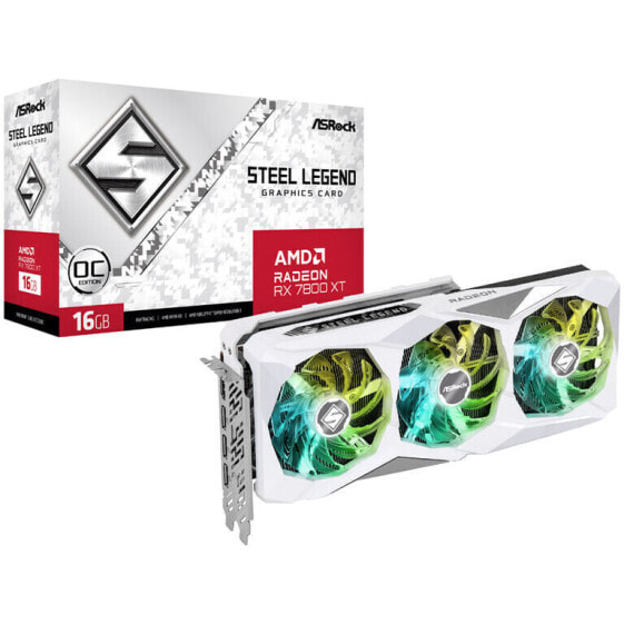 ASRock Radeon RX 7800 XT Steel Legend 16GO, 16384 MB GDDR6