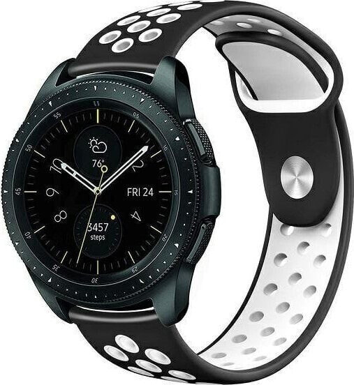 Beline Beline pasek Watch 22mm Sport Silicone czarno-biały black/white box