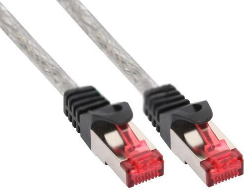 InLine Patch Cable S/FTP PiMF Cat.6 250MHz PVC copper transparent 0.5m