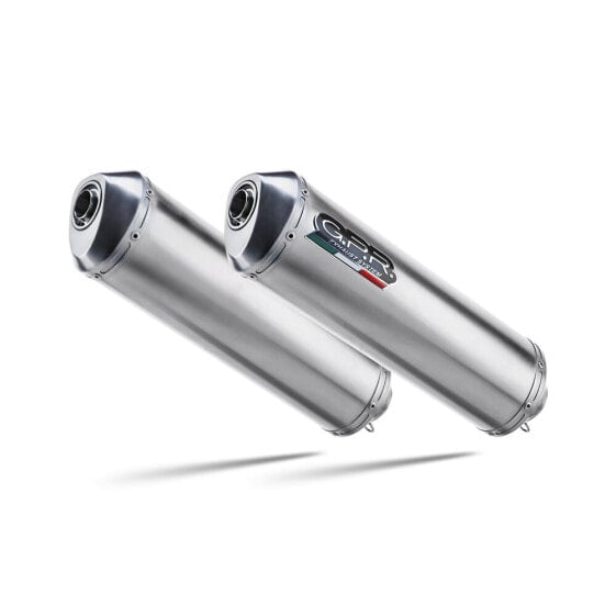 GPR EXHAUST SYSTEMS Satinox Yamaha Tdm 900 2002-14 Oval homologated slip on muffler