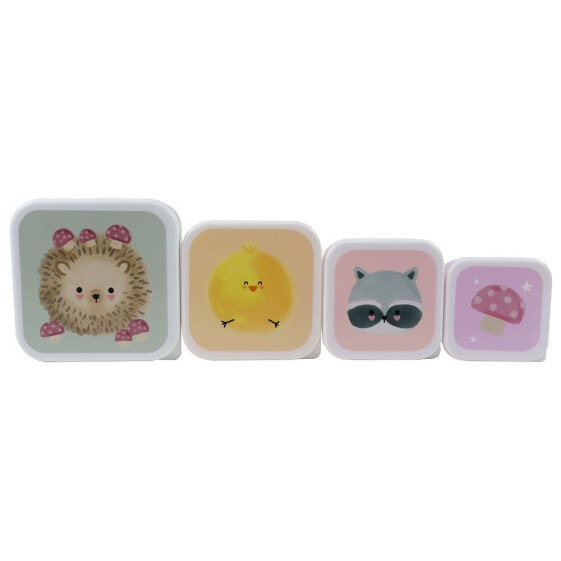 KAWANIMALS 4 In 1 Lunch Box Set Forest Collection