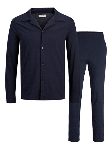 Pánské pyžamo JACSOLID 12243826 Navy Blazer