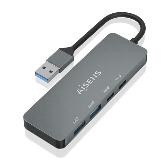 USB-разветвитель Aisens A106-0696 Серый (1 штук)