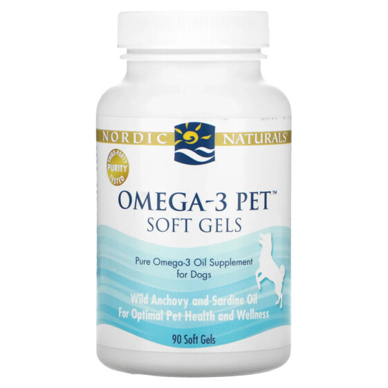 Витамины и добавки Nordic Naturals Omega-3 Pet, для собак, 180 капсул