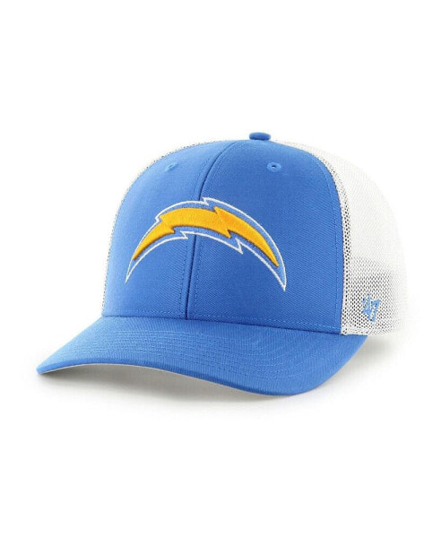 Men's Powder Blue and White Los Angeles Chargers Trophy Trucker Flex Hat