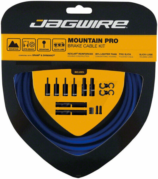 Тормозной набор Jagwire Pro Brake Cable Kit Mountain SRAM/Shimano, SID Blue
