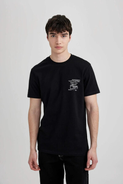 Erkek T-shirt C2132ax/bk81 Black