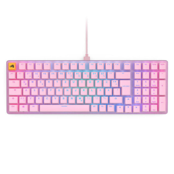 Glorious GMMK 2 Full-Size Tastatur - Fox Switches, DE-Layout, pink