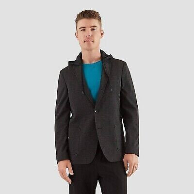 Haggar H26 Men's Tailored Fit Blazer - Charcoal Heather XL