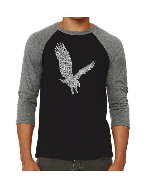Eagle Men's Raglan Word Art T-shirt