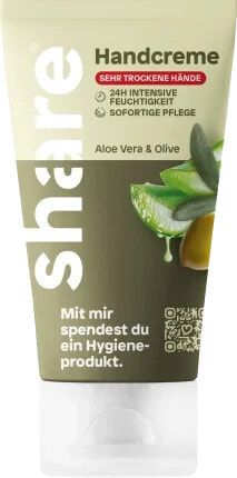 Handcreme Aloe Vera & Olive, sehr trockene Haut, 75 ml