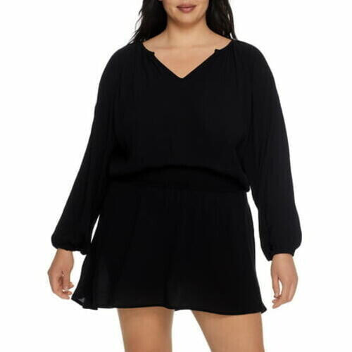 Raisins Curve 299547 Women Trendy Plus Size Maui Dress Cover-Up Size 2X