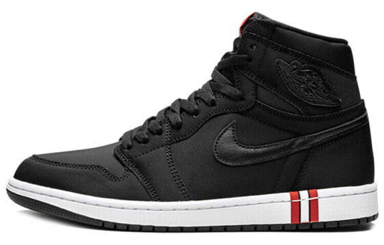 Кроссовки мужские Jordan Air Jordan 1 Retro High Paris Saint Germain PSG черные AR3254-001