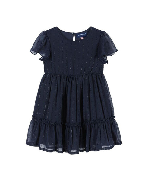 Toddler Girls / Navy Holiday Dress
