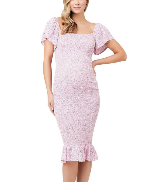 Selma Nursing Shirred Dress