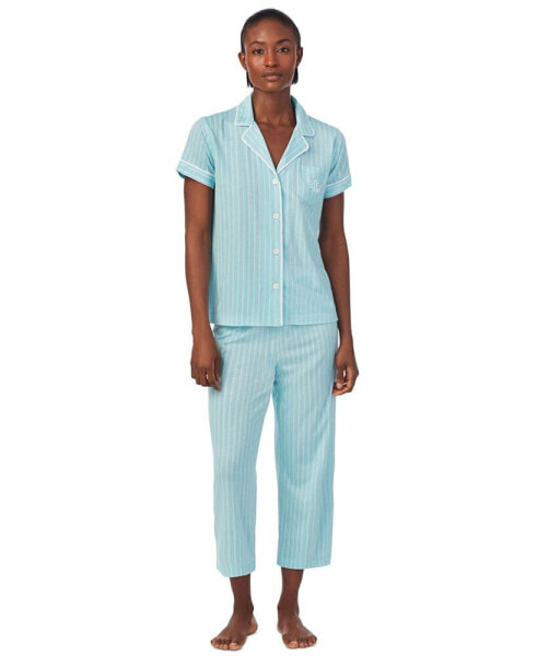 Women's 2-Pc. Printed Capri Pajamas Set