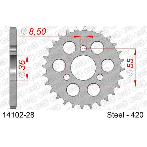 AFAM 14102 Rear Sprocket