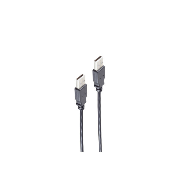 Разъем USB A - USB A shiverpeaks BS13-22185 1.8 м USB 2.0 480 Mбит/с черный