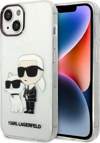 Karl Lagerfeld Etui Karl Lagerfeld KLHCP14MHNKCTGT Apple iPhone 14 Plus transparent hardcase IML GLIT NFT Karl&Choupette