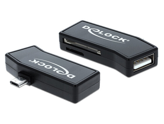 Читатель карт памяти Delock 91730 MicroSD (TransFlash) - MicroSDHC - MicroSDXC - MMC - SD - SDHC - SDXC черный USB 2.0 51.5 мм 30.5 мм 9.4 мм