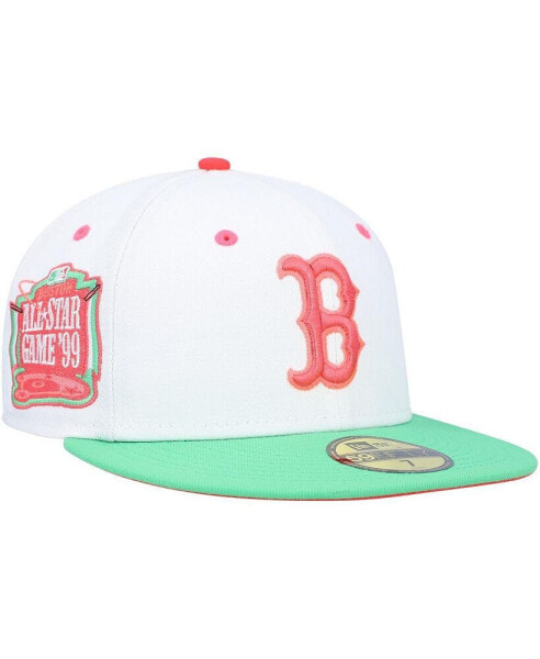 Men's White, Green Boston Red Sox 1999 MLB All-Star Game Watermelon Lolli 59FIFTY Fitted Hat