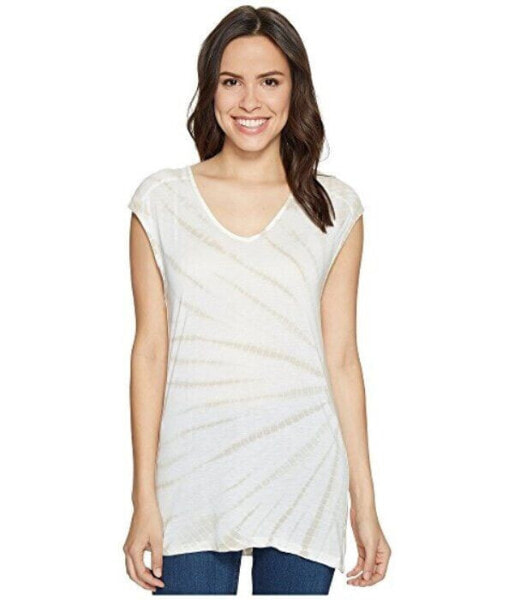 Туника XCVI Valerie, футболка с рукавами, женская, белая, размер S