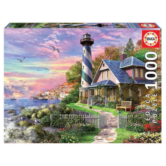 EDUCA BORRAS 1000 Pieces Faro En Rock Bay Wooden Puzzle