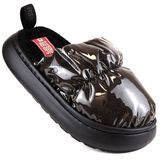 Home slippers metallic Big Star W INT1910 black