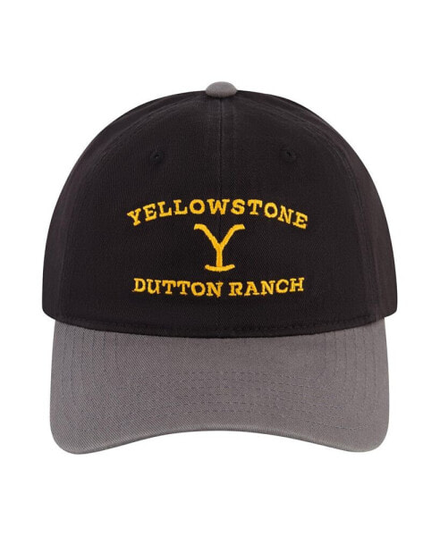 Бейсболка мужская Yellowstone Nick Dad черно-серая Dutton Ranch