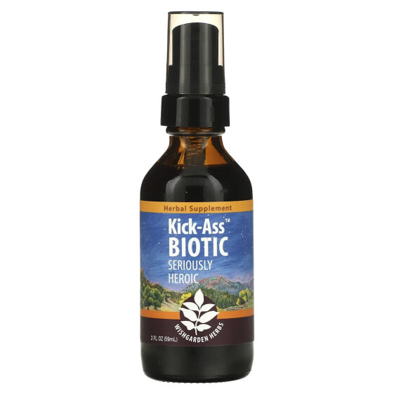 Биодобавка для здоровья WishGarden Herbs Kick-Ass Biotic, 2 fl oz (59 мл)